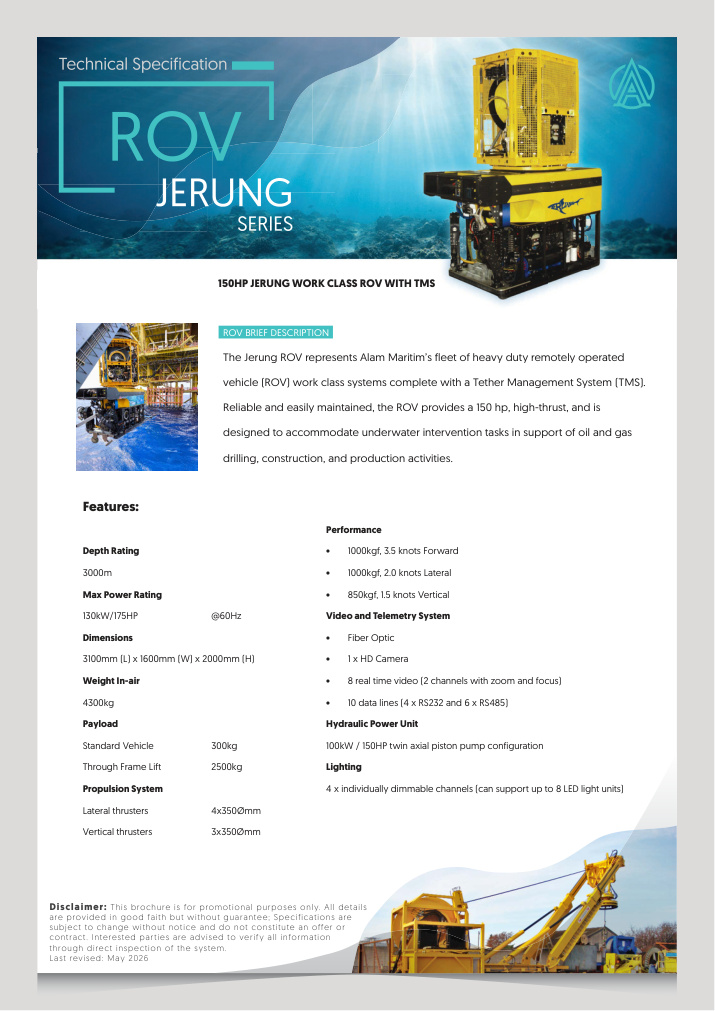 ROV Jerung brochure cover